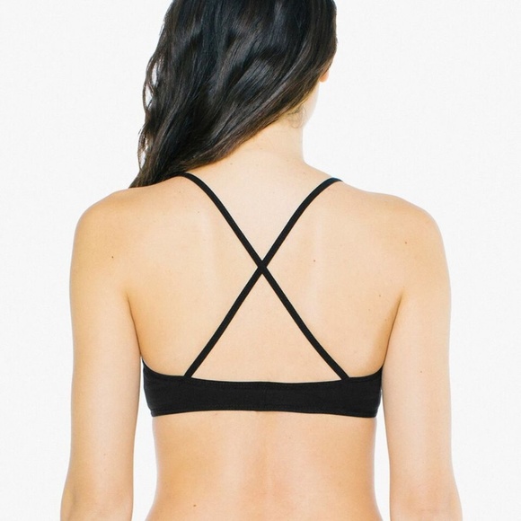 Cotton Spandex Jersey Crossback Bra S, M, L, XL - Picture 4 of 4